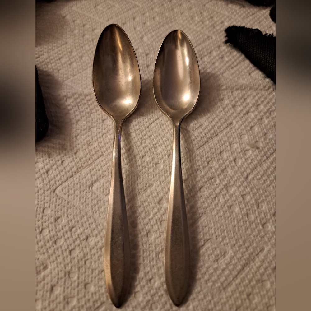 Vintage Set Of 2  Community Plate Spoons.